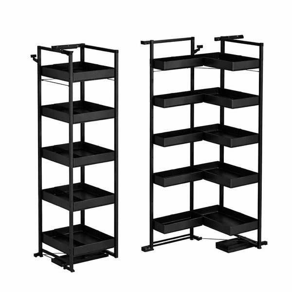 Alta Dispensa-ELKY Basket Matte Black 5 Layer Pantry Unit, additional view