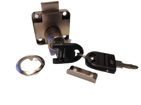 Square Cabinet Lock with Foldable Key, 19 x 22mm (E138F), additional view