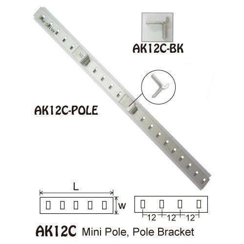 Aluminium Bracket for 12C Mini Pole (AK12C), additional view