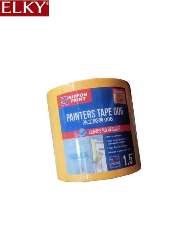 Nippon Painter's Masking Tape 006, 1.5 Inch Big Roll, ELKY Cabinet Hardware
