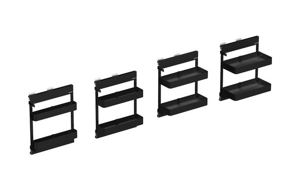 Estratto-ELKY Basket Matte Black Series Bottle Pull Out Basket, additional view