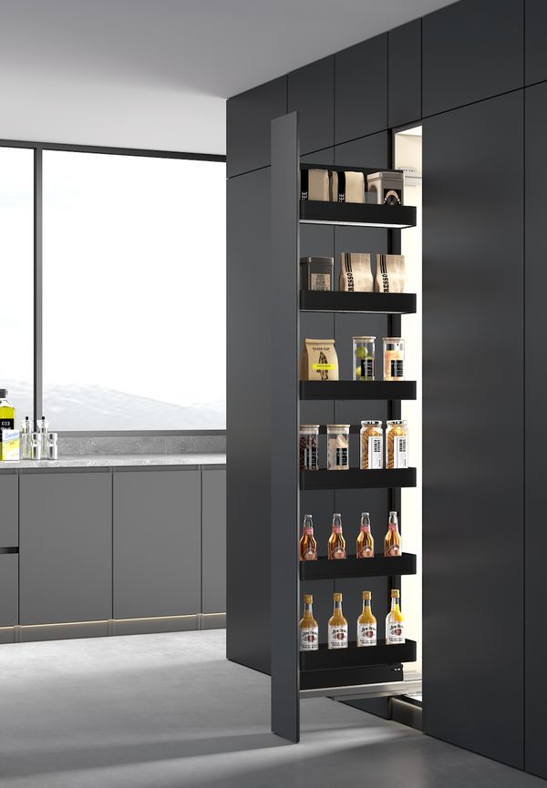 Filo-ELKY Tall Unit Kitchen Basket in Matte Black Series, additional view