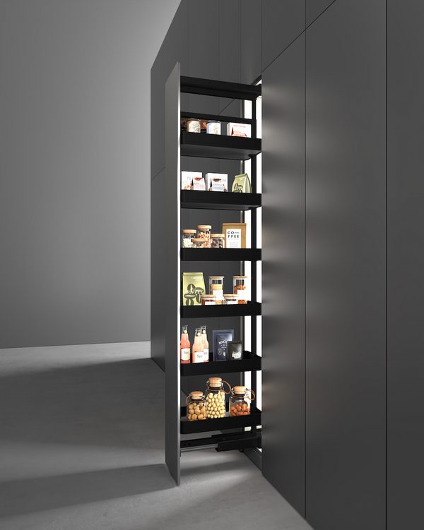 Gradino-Salita ELKY Basket Matte Black Tall Unit Kitchen Organizer — ELKY Kitchen Baskets & Pull-Out Storage